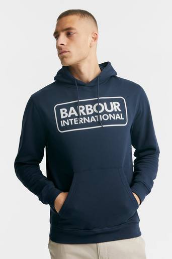 Barbour Hoodie B.Intl Pop Over Hoodie Blå