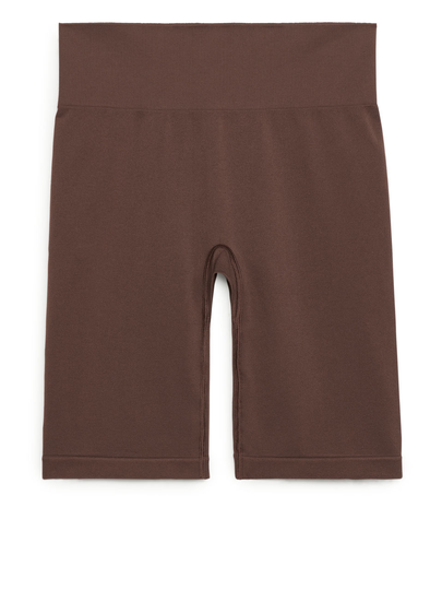 Seamless™ Yoga Shorts - Brown