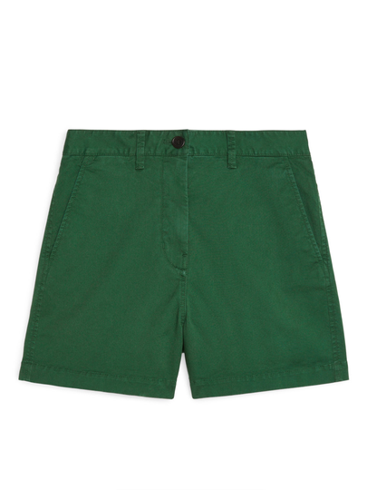 Twill Chino Shorts - Green