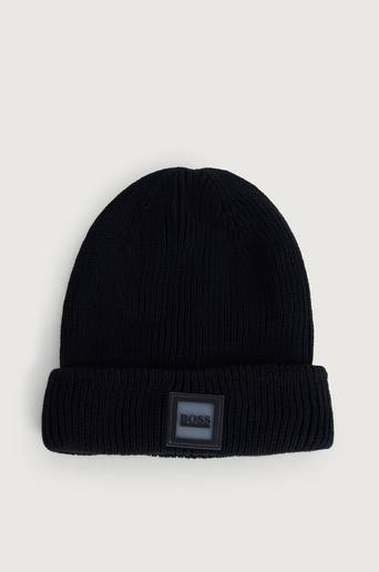 BOSS Mössa Badge Hat Svart