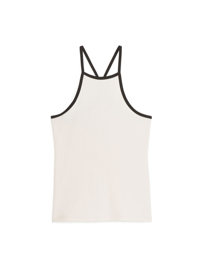 Cotton Toweling Tank Top - Beige