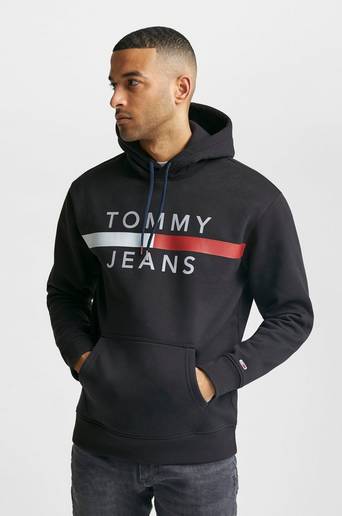 Tommy Hilfiger Hoodie TJM Reflective Flag Hoodie Svart