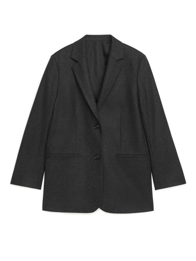 Flannel Blazer - Grey
