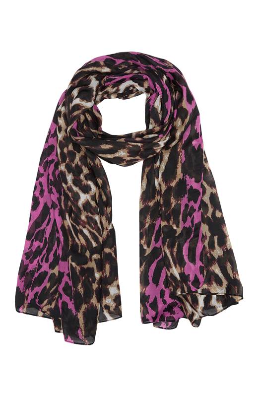 Cellbes Leopardmönstrad scarf Mönstrad
