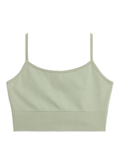 Seamless Yoga Bra - Green