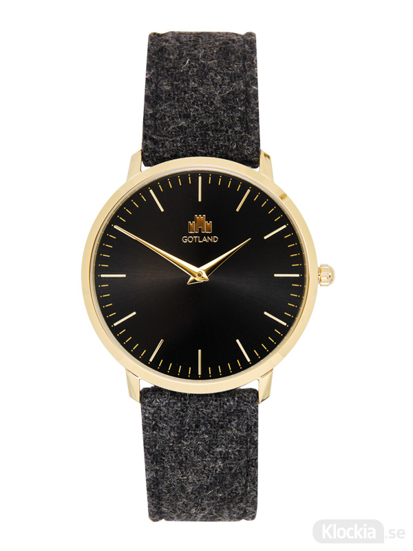 GotlandsKlockan Guld/Svart 33mm gk-18-gu-sv-33