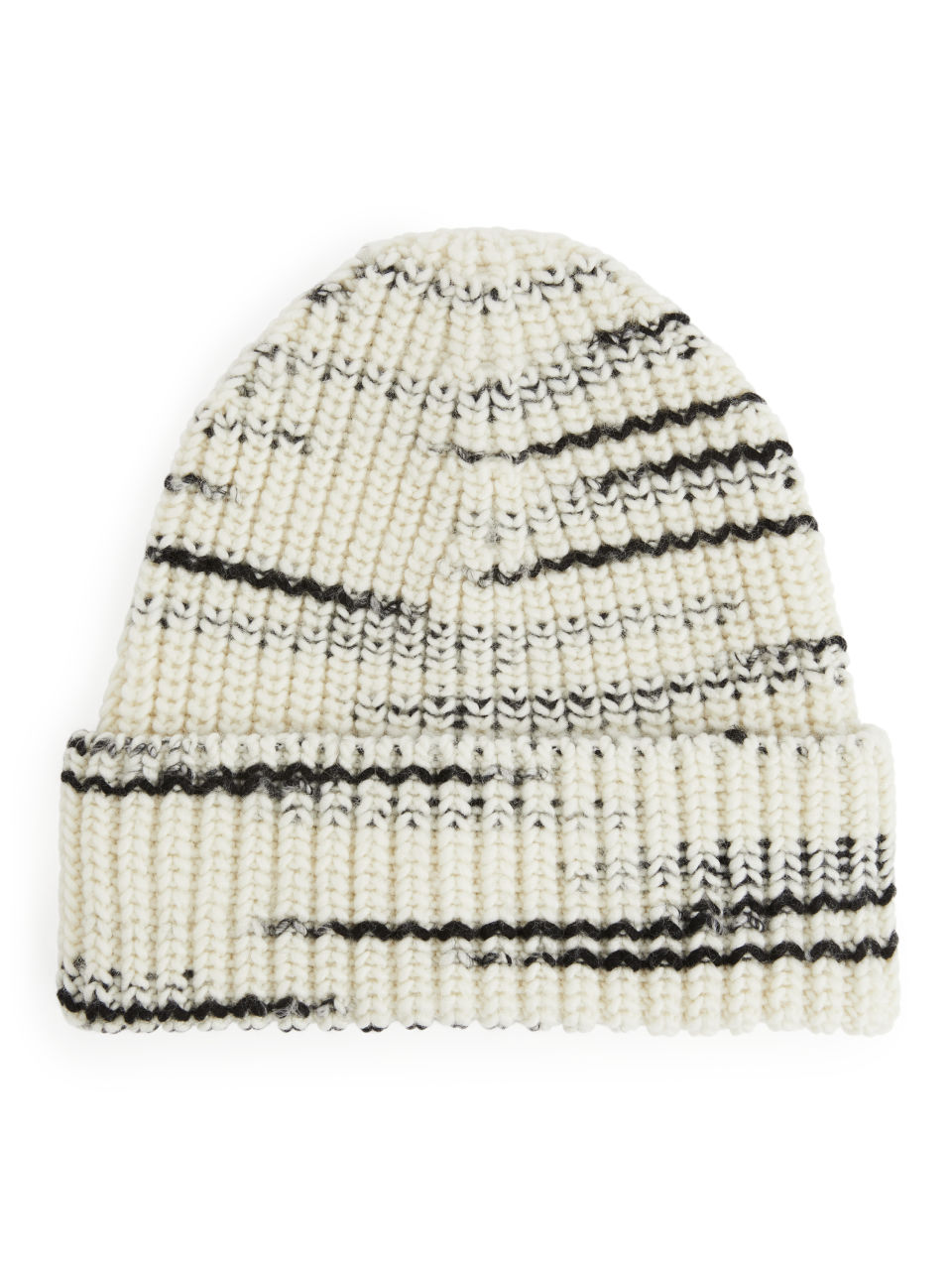 Chunky Wool Beanie - White