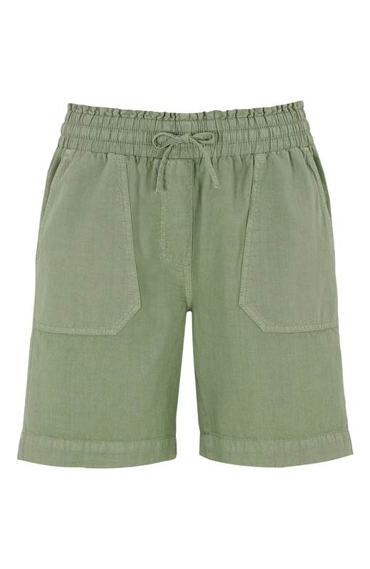 Cellbes Shorts med resårmidja Ljus khakigrön