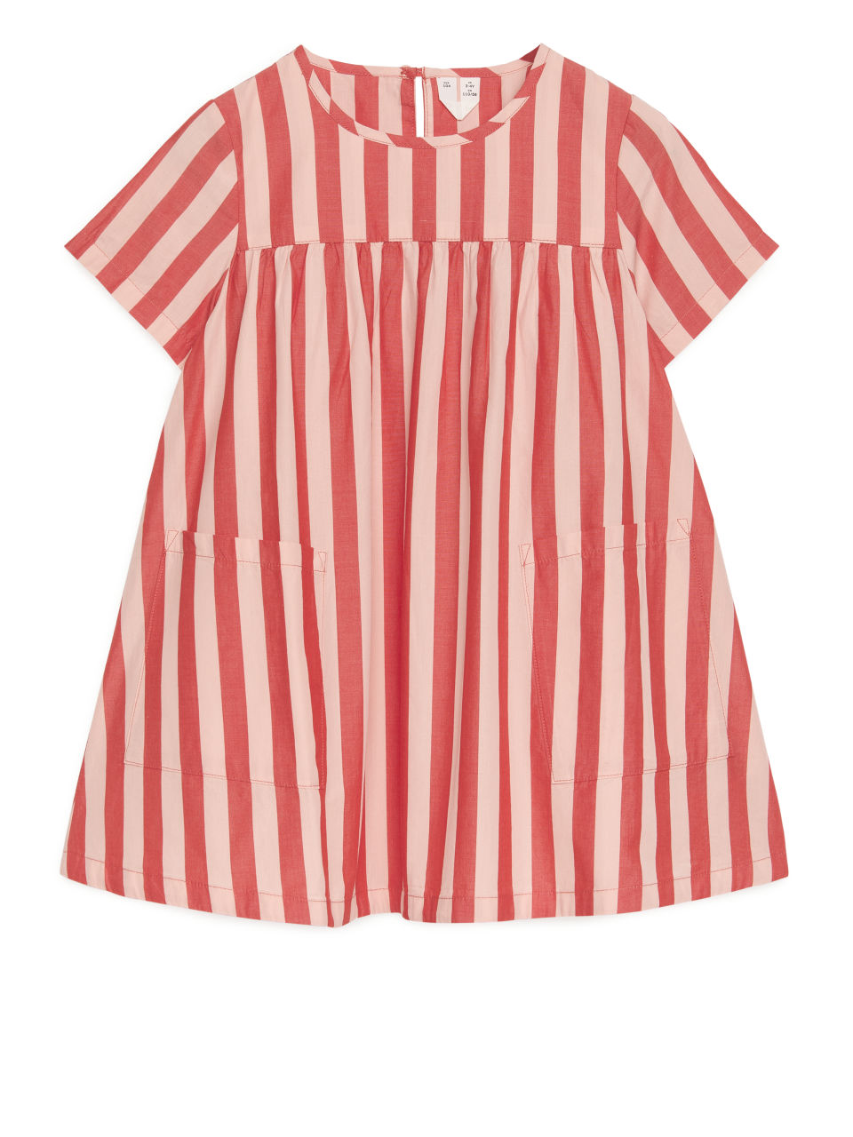 Pima Cotton Poplin Dress - Red