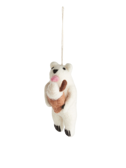 Felt So Good Polar Bear - White