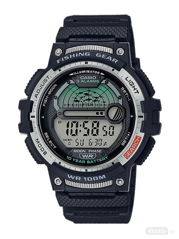 Herrklocka CASIO Collection Fishing Gear WS-1200H-1AVEF