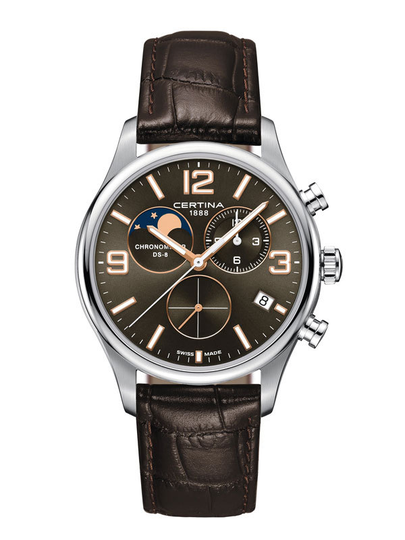 CERTINA DS-8 Moon Phase 42mm C033.460.16.087.00 - Herrklocka