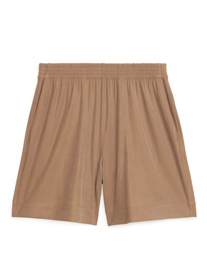 Modal Blend Jersey Shorts - Yellow