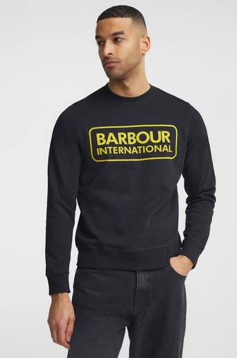Barbour Sweatshirt B.Intl Large Logo Sweat Svart