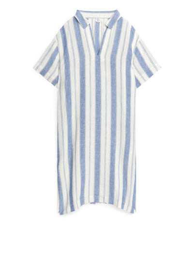Relaxed Linen Dress - Blue