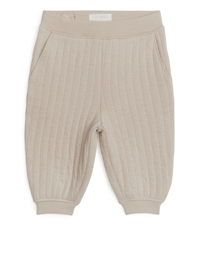 Quilted Sweatpants - Beige