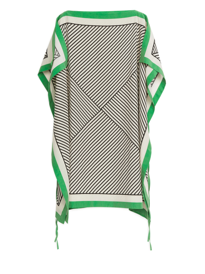 Printed Beach Throw-On - Green