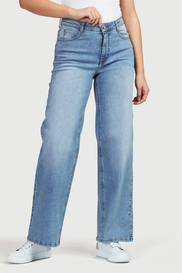 Jeans med vidd