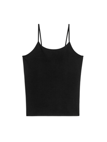 Jersey Strap Top - Black