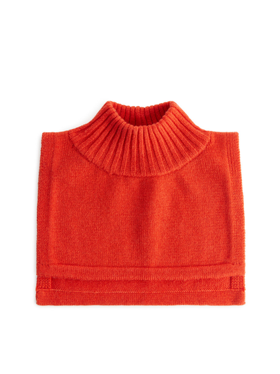 Ultra-Fine Merino Funnel Neck - Orange