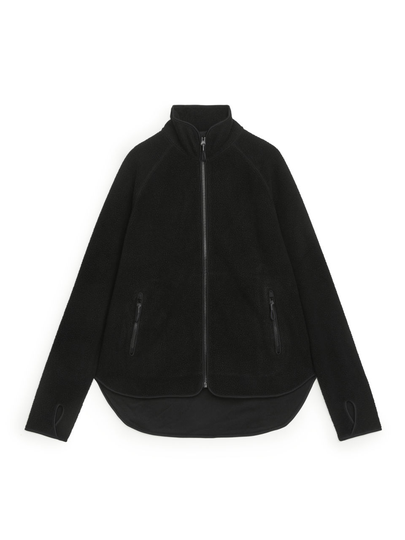 Fleece Zip Jacket - Black