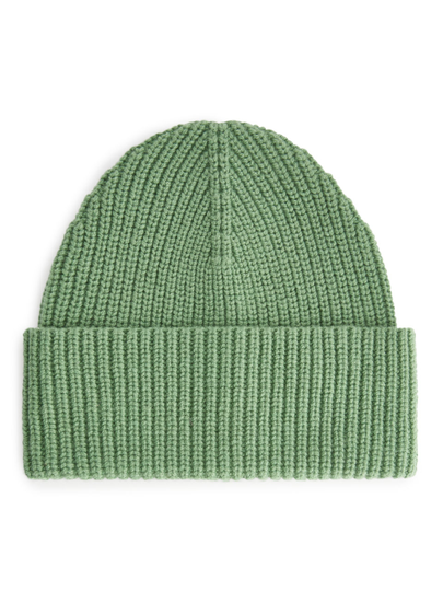 Wool Nylon Beanie - Green