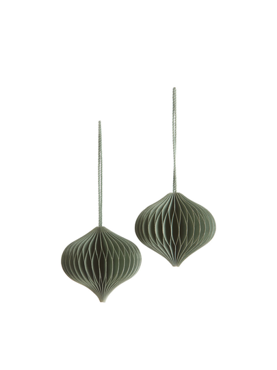 Honeycomb Ornaments 6 cm - Green