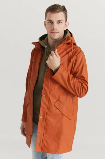 Áhkká Regnjacka PU Parka M Brun