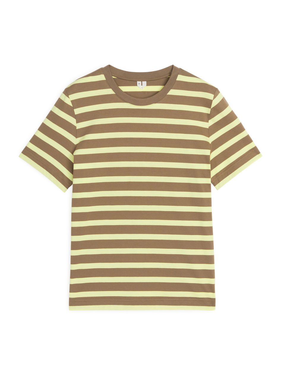 Crew-Neck Striped T-shirt - Yellow