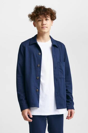 Studio Total Skjorta New Soft Overshirt Blå