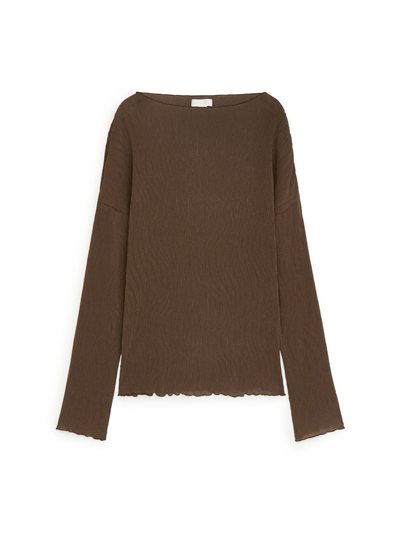 Crinkled Blouse - Beige