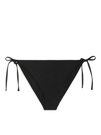 Tanga Bikini Bottoms - Black