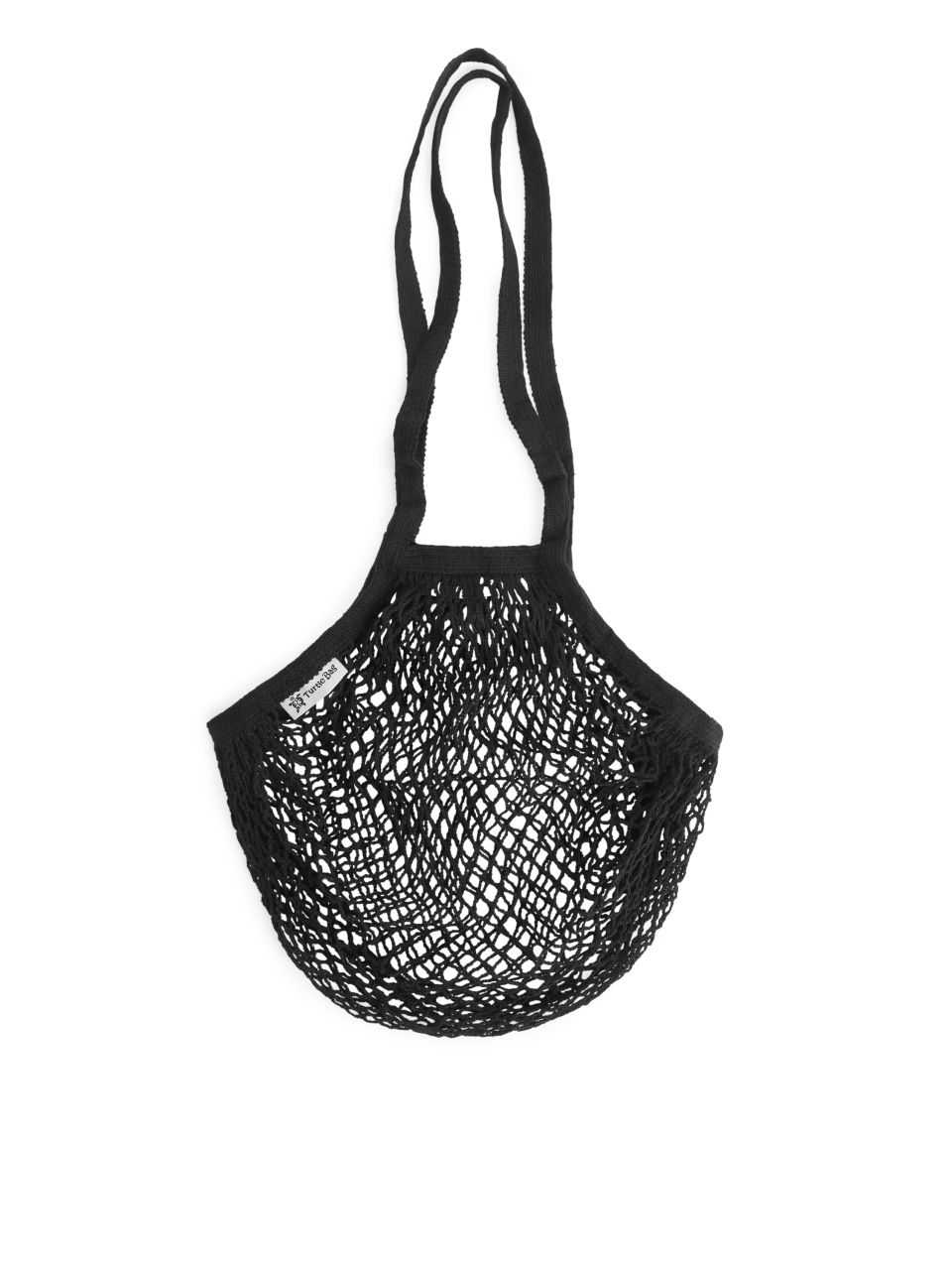 Turtle Bags Organic Long Handled String Bag - Black