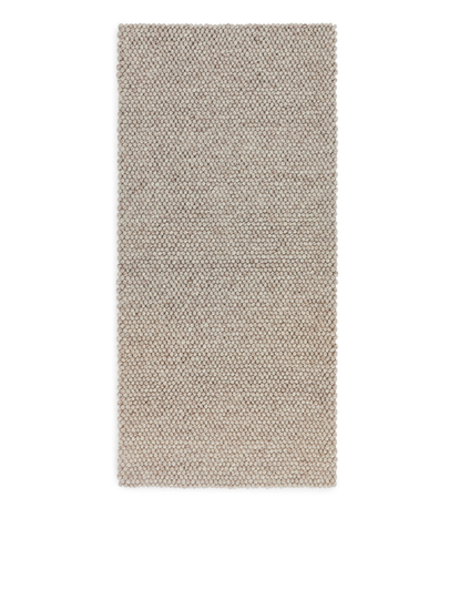 Bubbly Wool Rug 70 x 150 - White