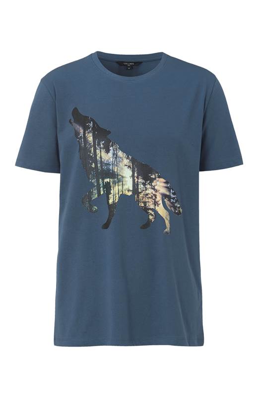 Cellbes Bekväm t-shirt i trikå Gråblå