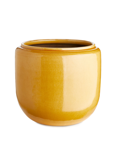Serax Glazed Flower Pot 21 cm - Yellow