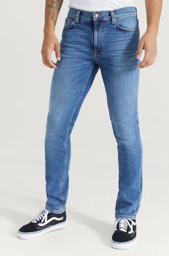 Nudie Jeans Jeans Lean Dean Lost Orange Blå