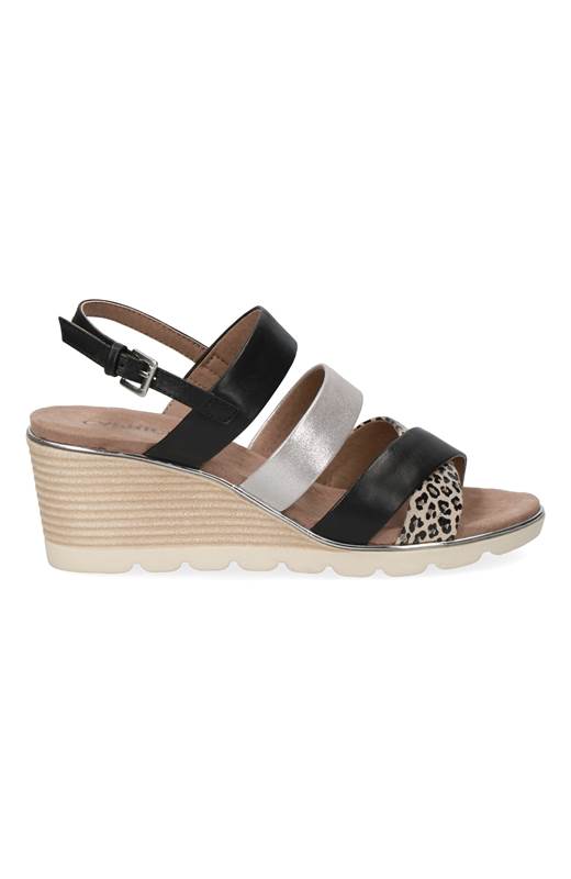 Caprice Sandalett Svart Multi
