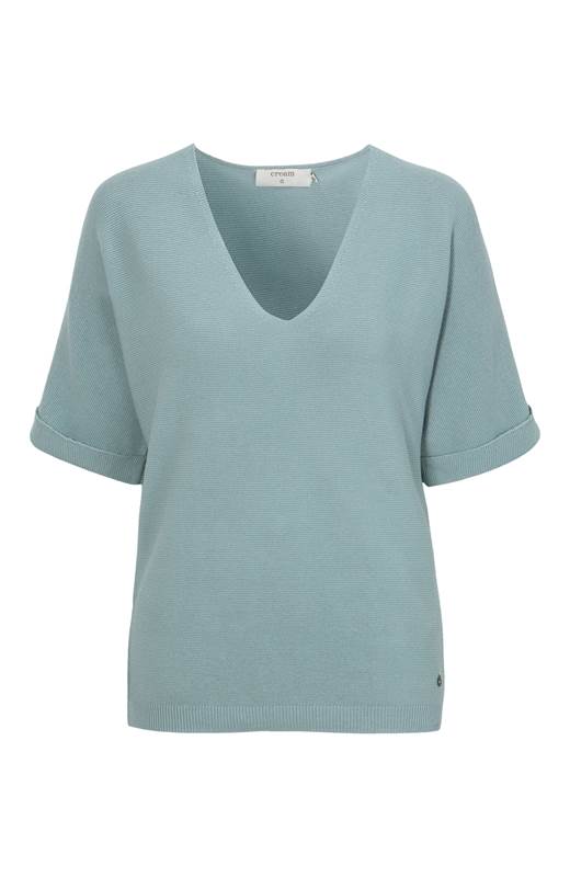 Cream Stickad jumper med pingvinärm Sillar Grå