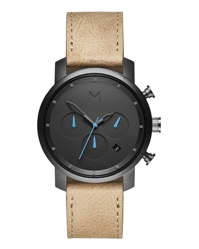 MVMT Chrono Gunmetal Sandstone 40mm D-MC02-GML
