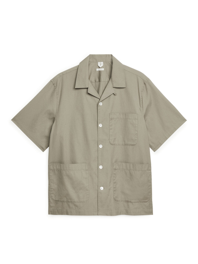 Short-Sleeved Utility Shirt - Green