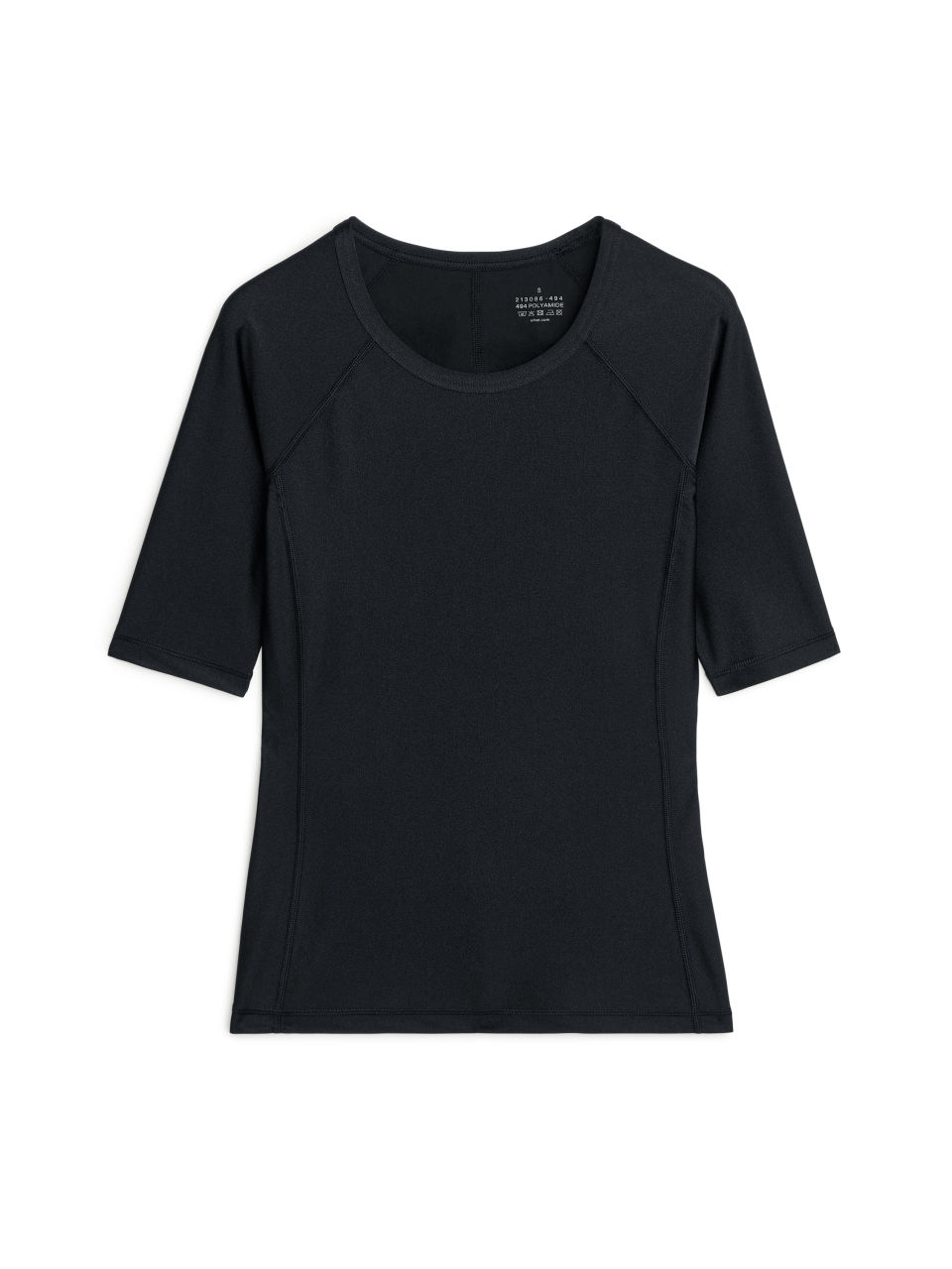High-Shine T-Shirt - Black
