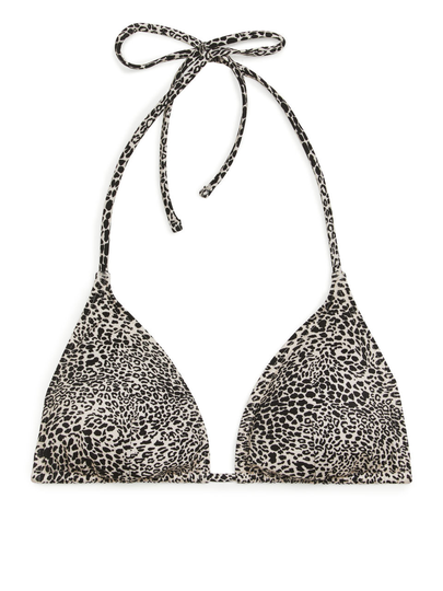 Halterneck Bikini Top - Beige