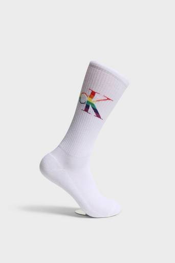 Calvin Klein Underwear Strumpor CKJ Men Sock 1P Pride Vit