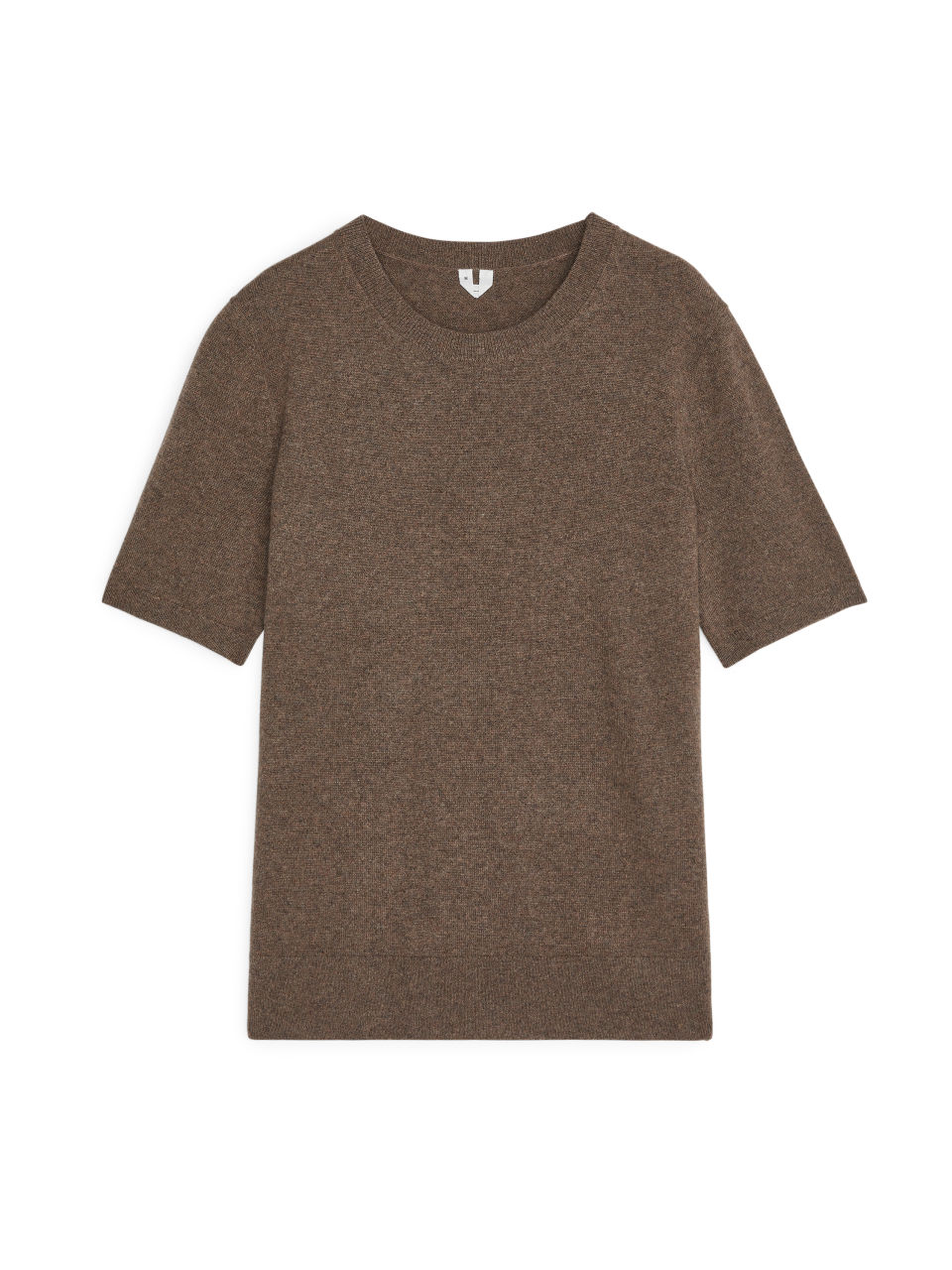Fine-Knit Cashmere Top - Beige