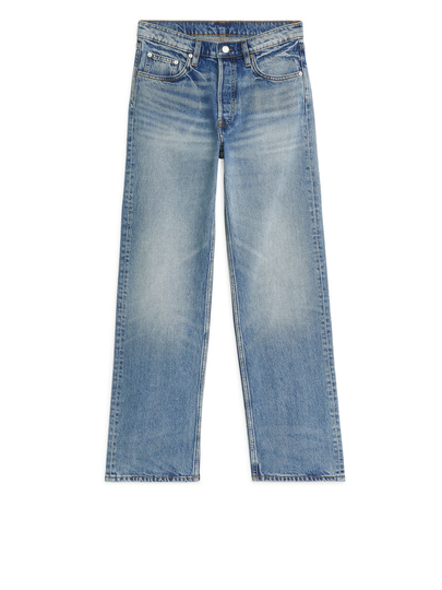 STRAIGHT Non-Stretch Jeans - Blue