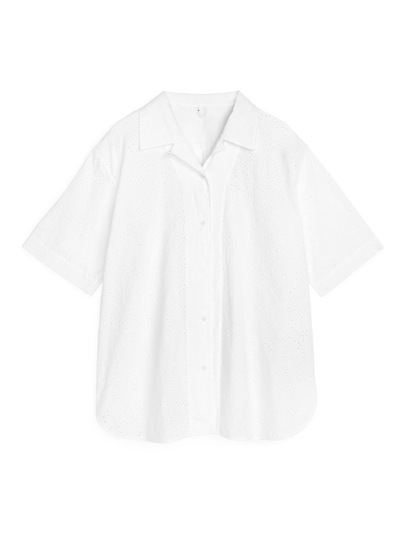Broderie Anglaise Shirt - White