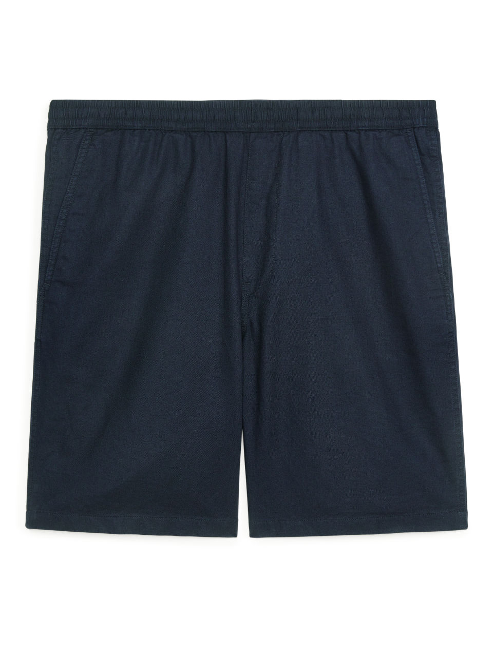 Relaxed Linen Shorts - Blue