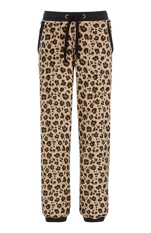 Cellbes Velourbyxa med mudd Beige Leopard