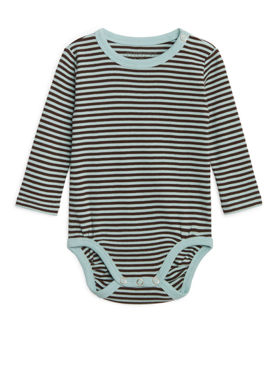 Long-Sleeved Bodysuit - Turquoise